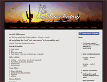 Tablet Screenshot of linedancefactory.com